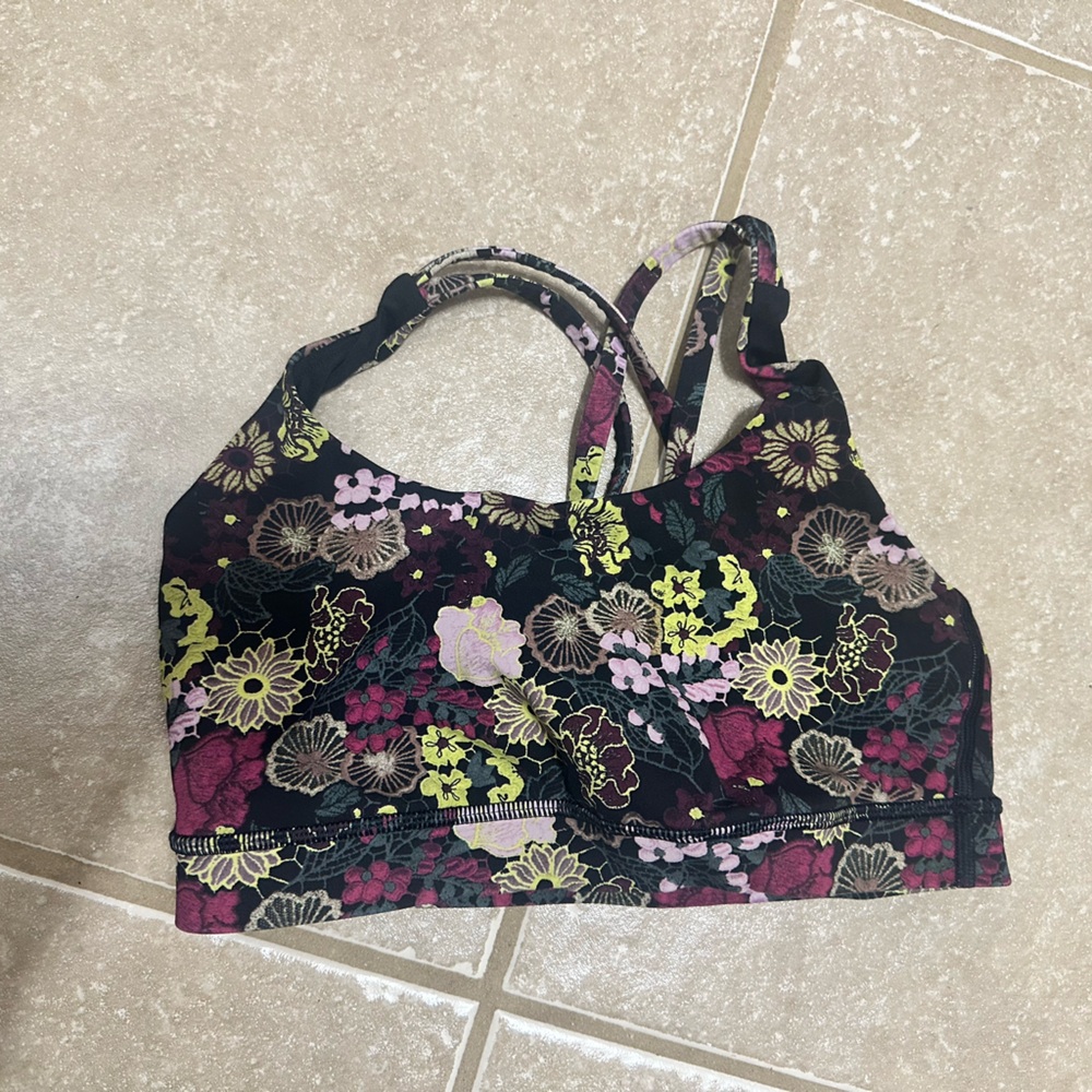 Lululemon Floral Patterned Sports Bra - SIZE 6